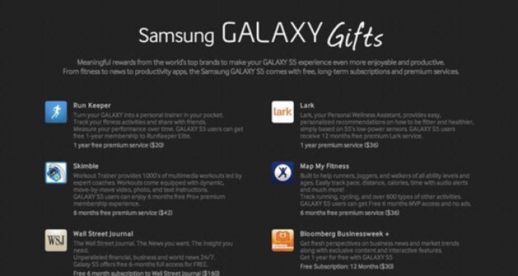  Samsung Galaxy S5: Samsung oferă cadouri celor care se grăbesc să cumpere Galaxy S5
