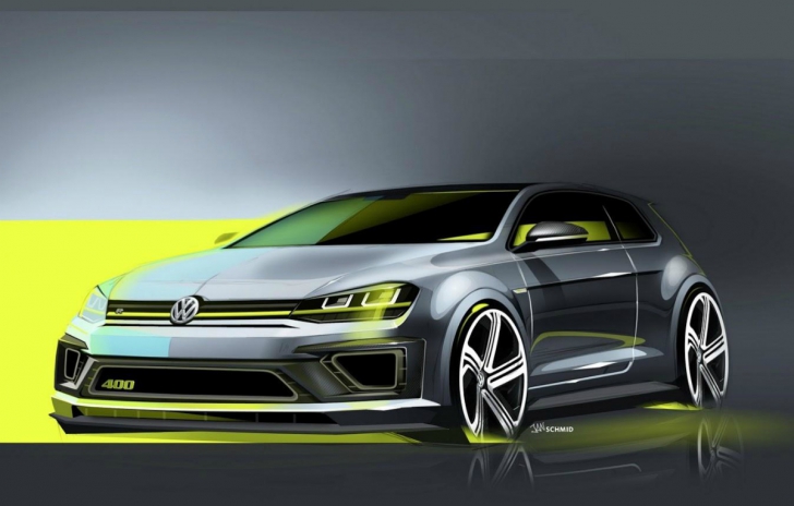 Volkswagen Golf R 400, conceptul de 400 de cai putere pregătit de Volkswagen pentru Beijing