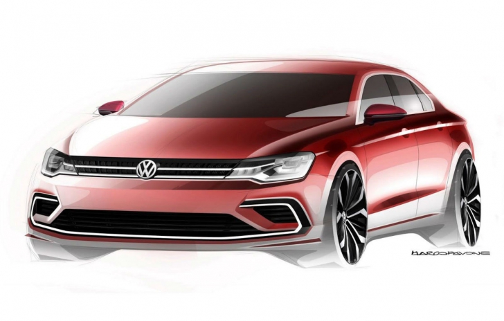 Volkswagen Midsize Coupe sau cum va arăta un viitor Jetta coupe cu patru uşi