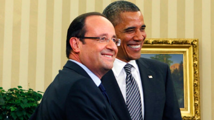 Hollande şi Obama exprimă "îngrijorare" privind situaţia din estul Ucrainei