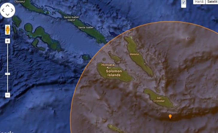 Seism puternic, în apropiere de Insulele Solomon