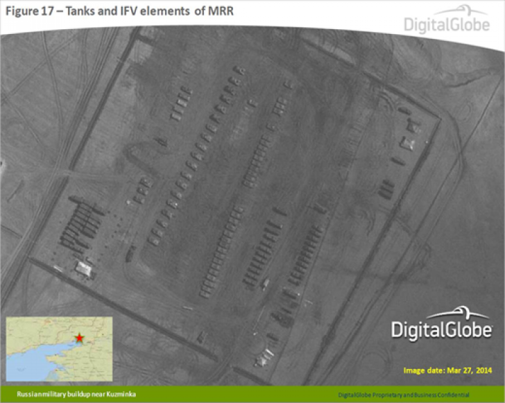 Imagini din satelit cu trupele ruse masate la graniţa ucraineană