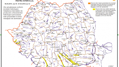 Codul de inundaţii a fost restrâns