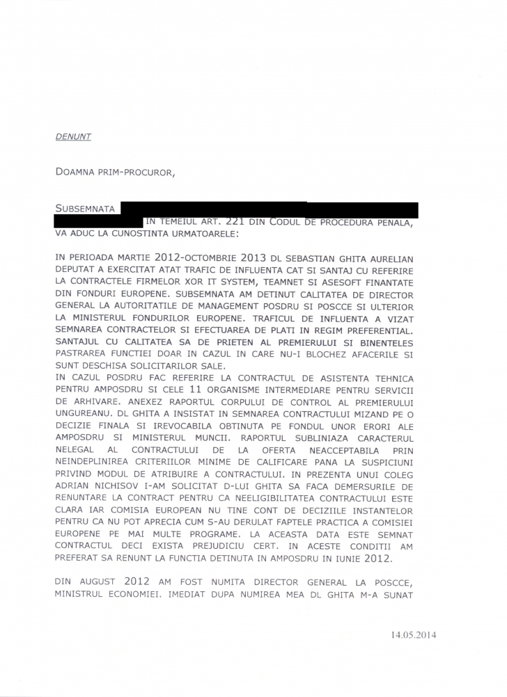 Denunţ pagina 1