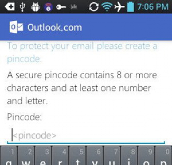 Aplicaţia Outlook.com de Android nu protejează mesajele
