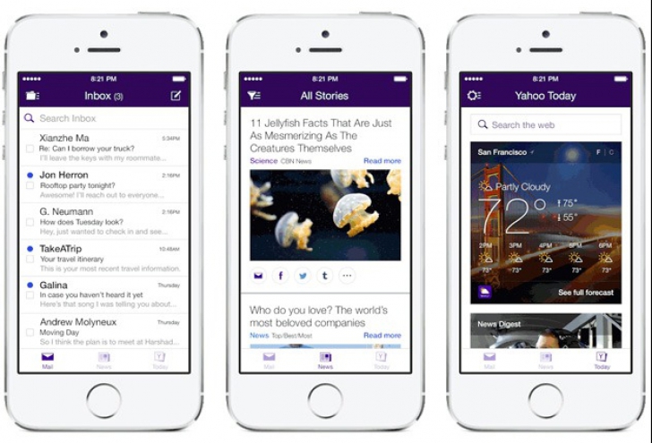Yahoo Mail iOS, noul Yahoo Mail iOS vine cu un amalgam de funcţii noi