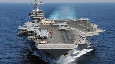 Portavionul american USS George H.W. Bush. Foto/Profimedia