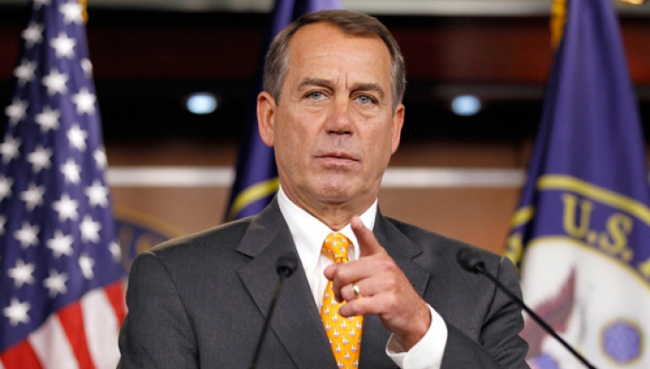 John Boehner va formula o acţiune judiciară contra lui Barack Obama pentru abuz de putere