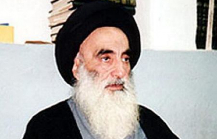 Clericul şiit Ali al-Sistani 