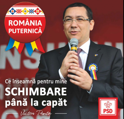 "VICTOR PONTA a plagiat sloganul de campanie al lui Dorin Chirtoacă"
