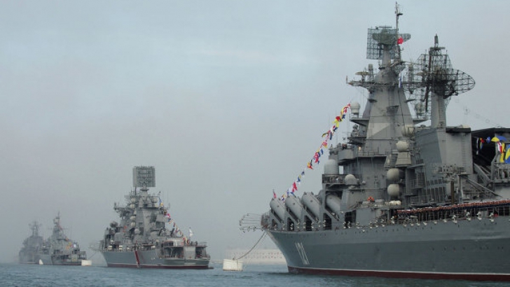 Rusia a iniţiat manevre navale în Marea Neagră