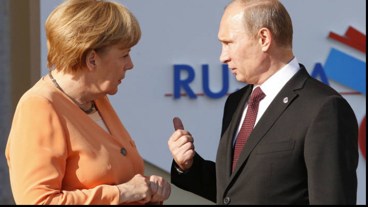 Angela Merkel şi Vladimir Putin 