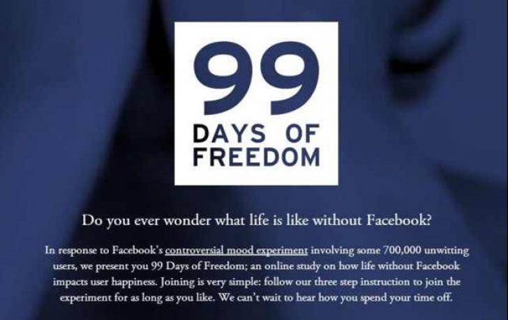 99 de zile de libertate: Rezistaţi 99 de zile fără Facebook?