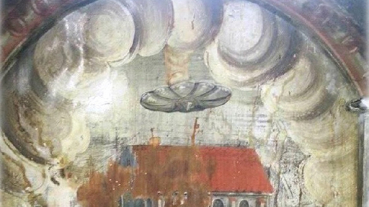 OZN gigant la Biserica Mănăstirii din Sighișoara