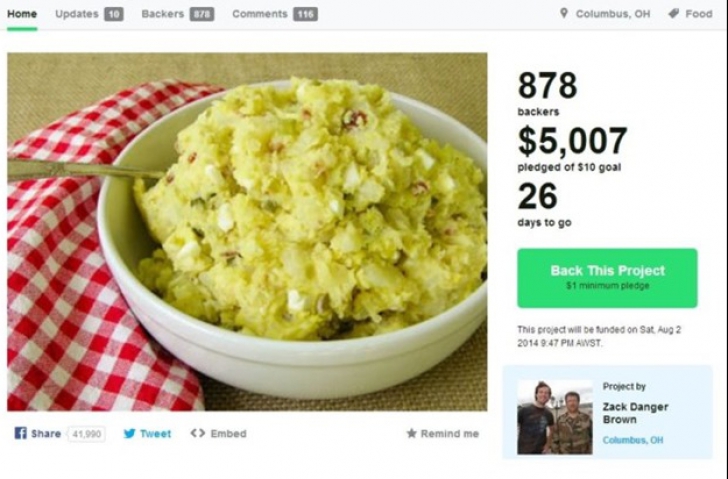Cum a ajuns o salată de cartofi să strângă mii de dolari pe Kickstarter