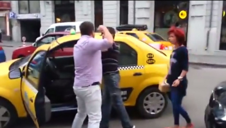 Taximetrist bătut în Bucureşti