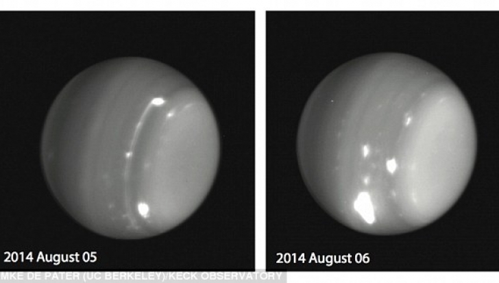 FURTUNI URIAŞE pe planeta Uranus, vizibile de pe Pământ