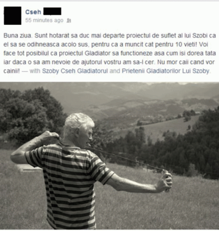 Mesajul fiului lui Szobi Cseh