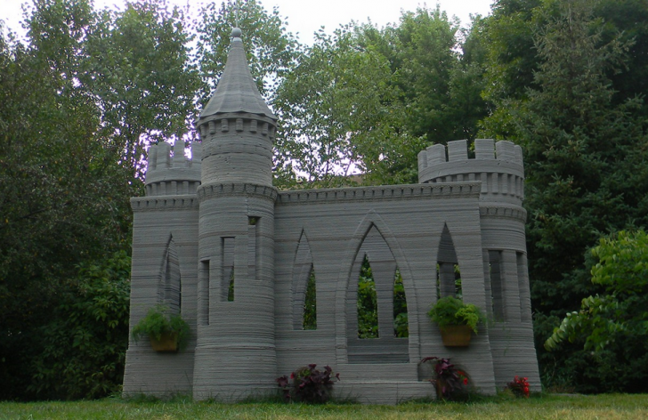 Castel construit prin metoda imprimării 3D
