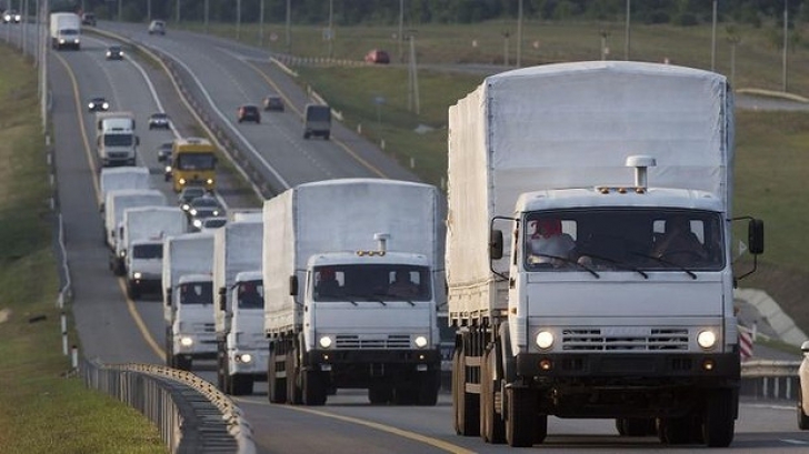 Convoiul umanitar trimis de Kiev a ajuns în estul Ucrainei