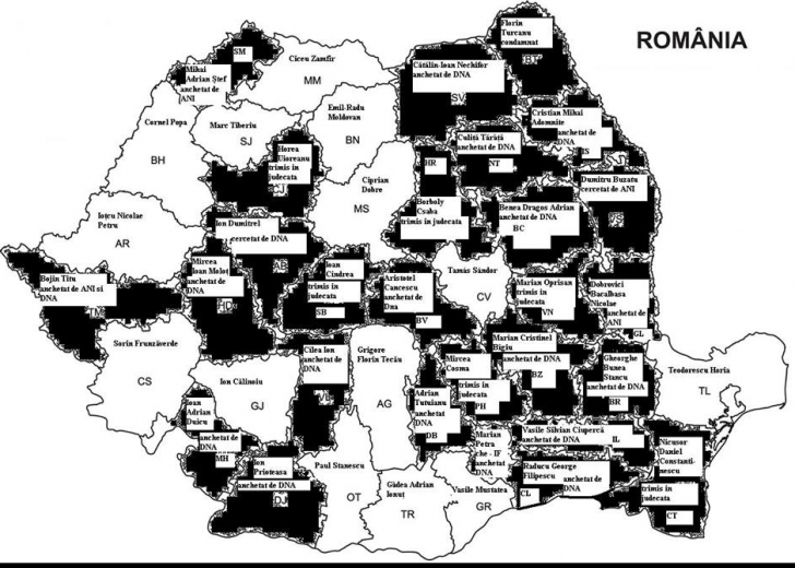 Harta neagră a României. Cum a devenit țara penală