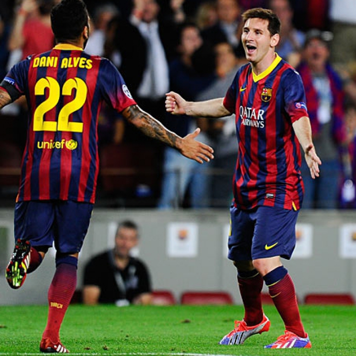 Dani Alves este unul dintre cei mai buni prieteni ai lui Messi la Barcelona
