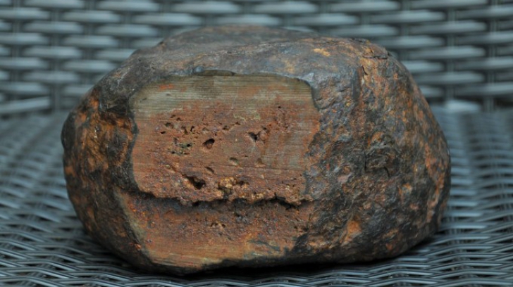 Câinele familiei a descoperit în curte un meteorit de 8 kg