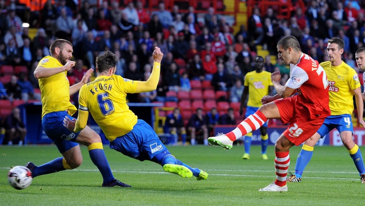 George Ţucudean a marcat primul gol într-un meci oficial pentru Charlton Athletic