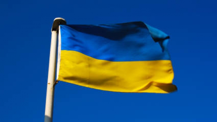 Drapelul Ucrainei a fost arborat în centrul Moscovei