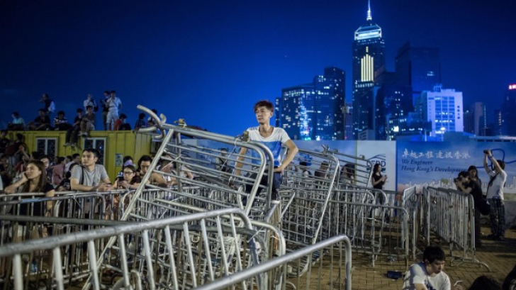 Imagini de la protestul din Hong Kong