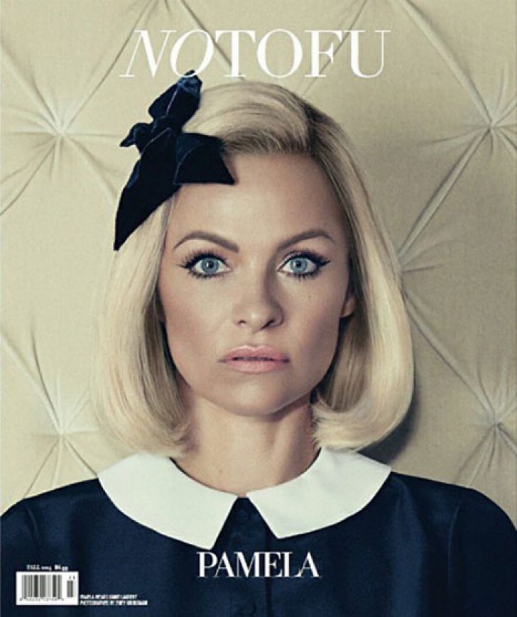 Pamela Anderson, transformată pentru un pictorial în revista No Tofu