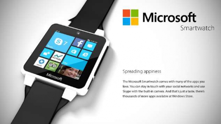 Așa ar putea arăta un ceas Microsoft!