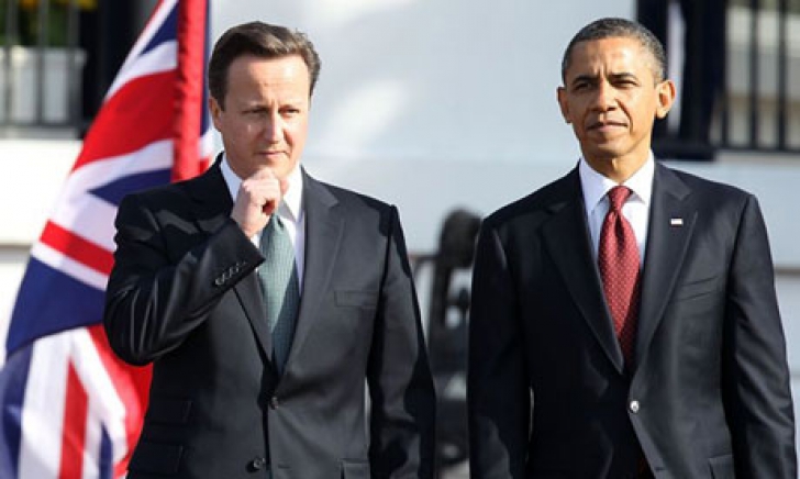 Barack Obama şi David Cameron afişează o poziţie comună privind criza din Ucraina
