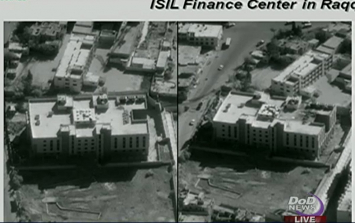 Imagini cu efectele atacurilor împotriva Statului Islamic, date publicităţii de Pentagon