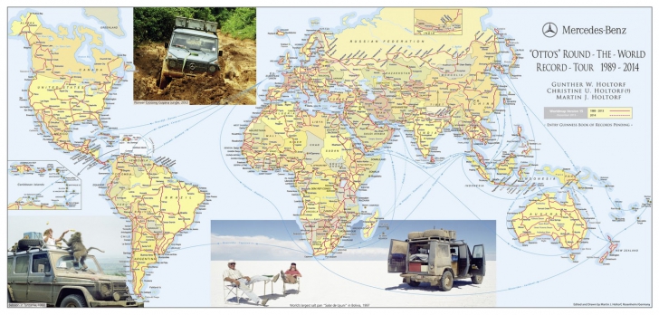 Un german a încheiat o aventură începută acum 26 de ani: 884.000 kilometri în 215 ţări cu Mercedes G