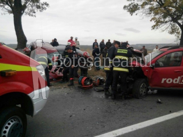 Imagini de GROAZĂ: accident GRAV pe drumul Dorohoi-Botoşani
