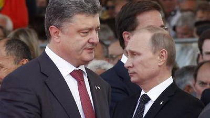 PUTIN, despre întâlnirea cu Poroșenko: A fost un pozitivă