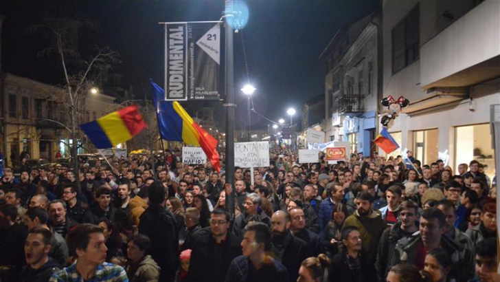 Protest la Cluj Napoca