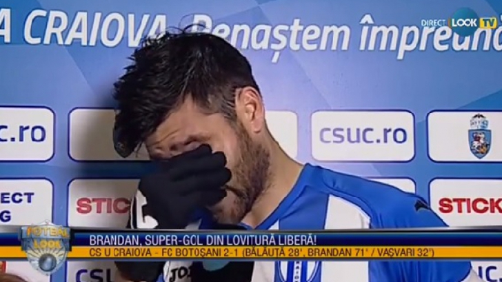 Un jucător din Liga 1, în lacrimi în interviul la TV