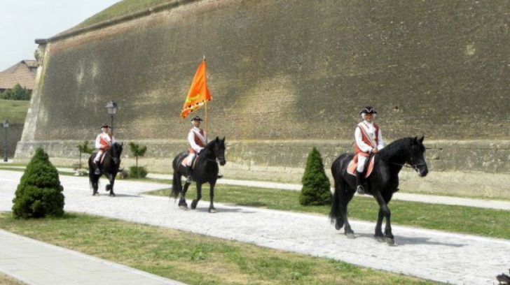 Oșteni călare din Garda Cetății Alba Iulia