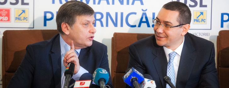 Crin Antonescu și Victor Ponta, sursa foto: Ovidiu Micsik/ http://inquamphotos.com/