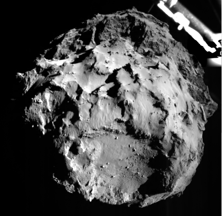 Misiunea ROSETTA: prima imagine realizată de PHILAE. FOTO: ESA/Rosetta/Philae/ROLIS/DLR