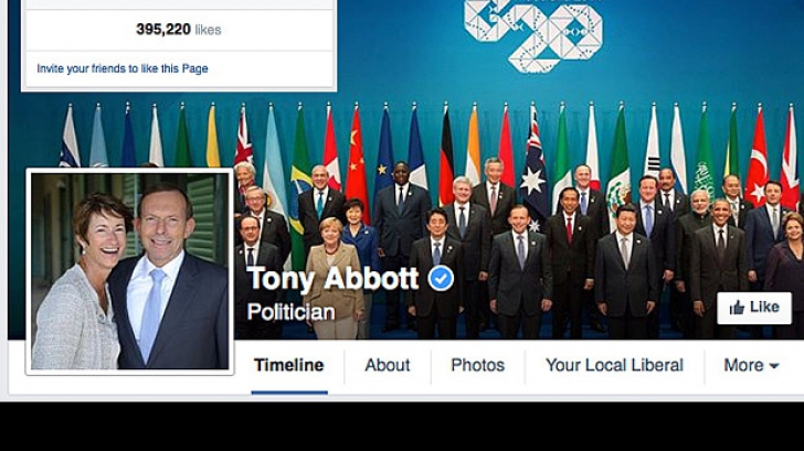 Tony Abbott, acuzat că ar fi cumpărat Like-uri pe Facebook