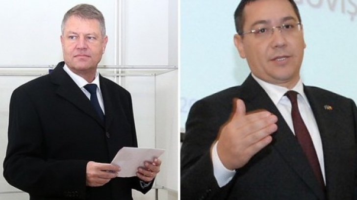 Confruntare Victor Ponta-Klaus Iohannis pe tema justiției: Contre pe subiectul imunităţii
