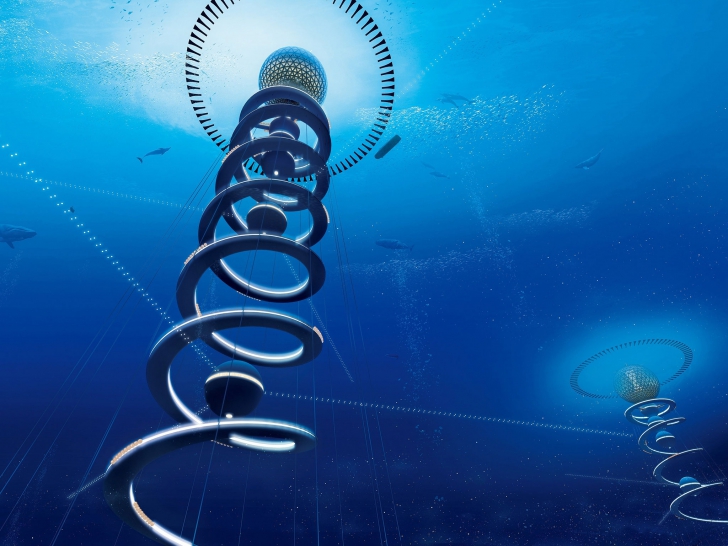"Spirala oceanului": Cum va arăta oraşul subacvatic capabil să adăpostească 5.000 de oameni