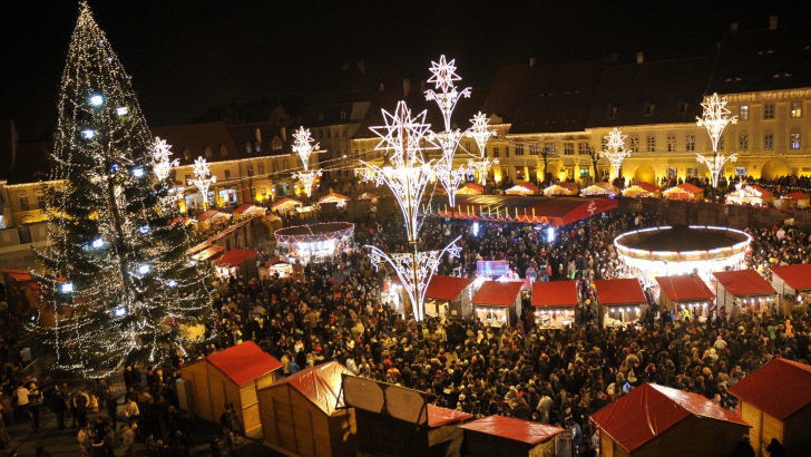 Sibiul, în clasamentul primelor șapte orașe din lume cu cele mai frumoase piețe de Crăciun