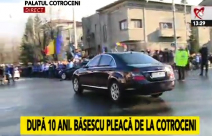 Traian Băsescu a plecat de la Cotroceni, după 10 ani