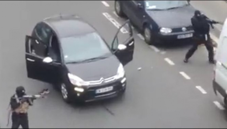 IMAGINI DRAMATICE de la locul atacului armat din Paris
