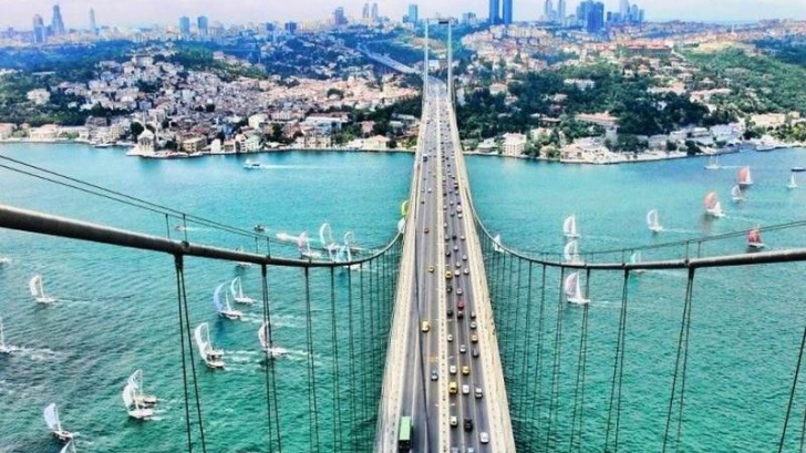 Noul pod peste Bosfor bate trei recorduri mondiale