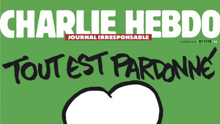 Primul număr al revistei satirice Charlie Hebdo după atacurile în care au fost ucişi 12 angajaţi,
